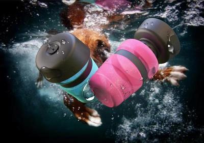 Portable Dog Water Bottle with Fold-Out Trough (550ml) — view 4